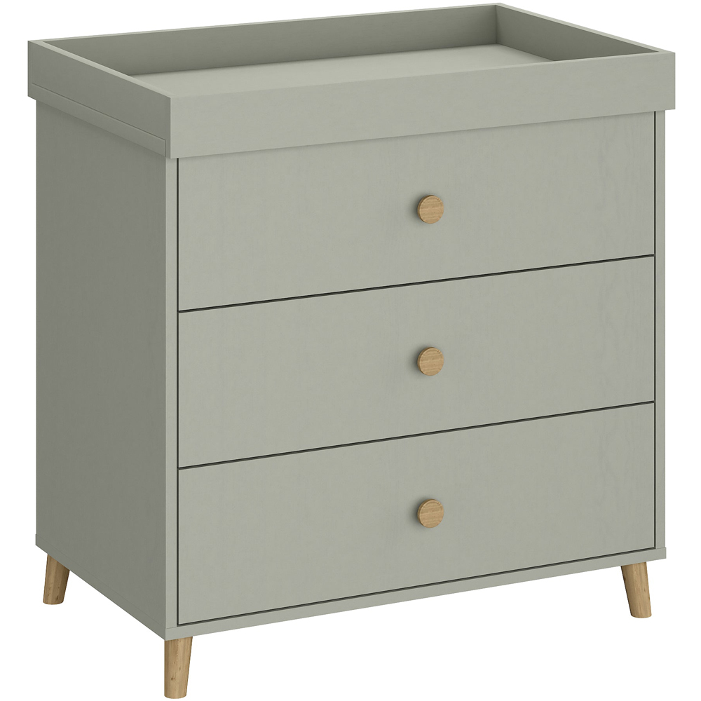 Shefa 890 3 Drawer Grey Kids Changing Dresser Image 2