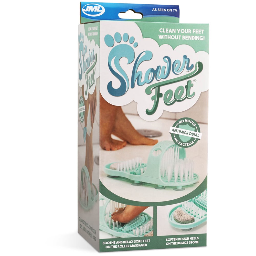 JML Showerfeet Mint Foot Scrubber with Massager Image 3