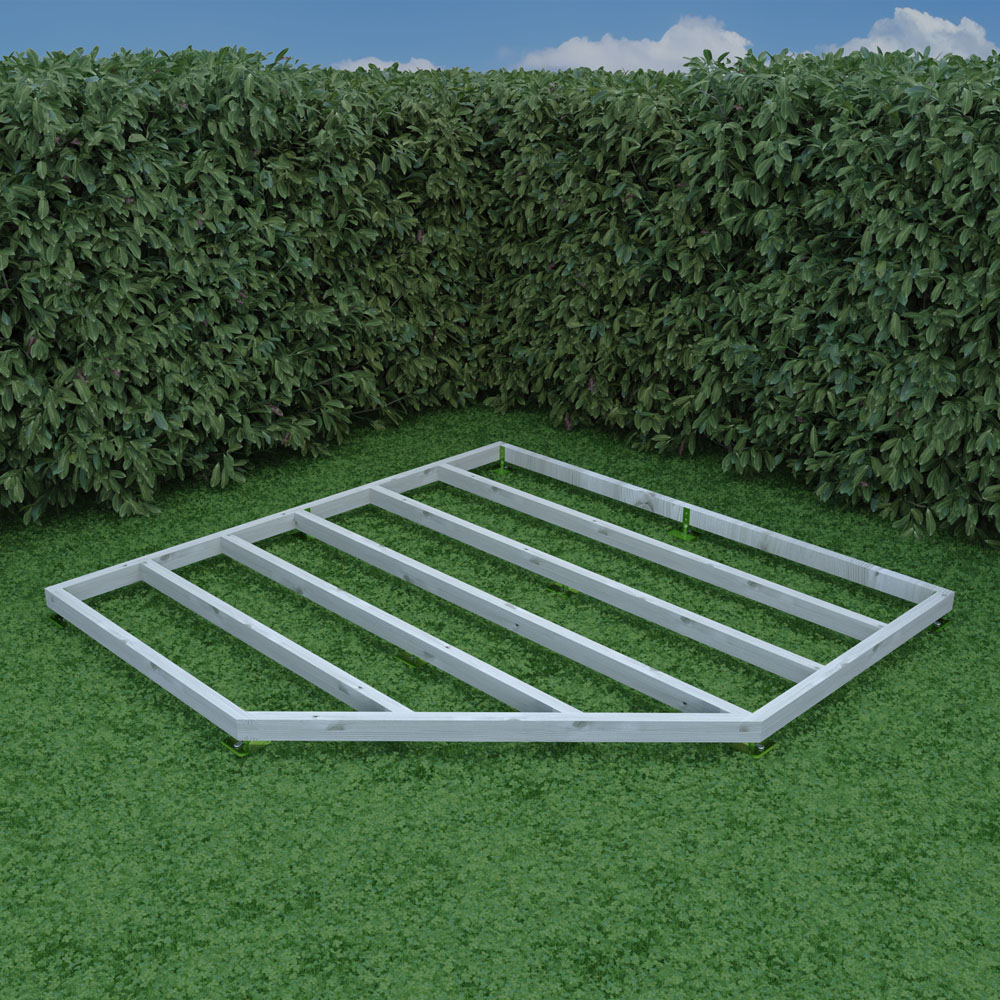 Shire GB 8 x 8ft Pressure Treated Corner Shed Base Kit Image 4