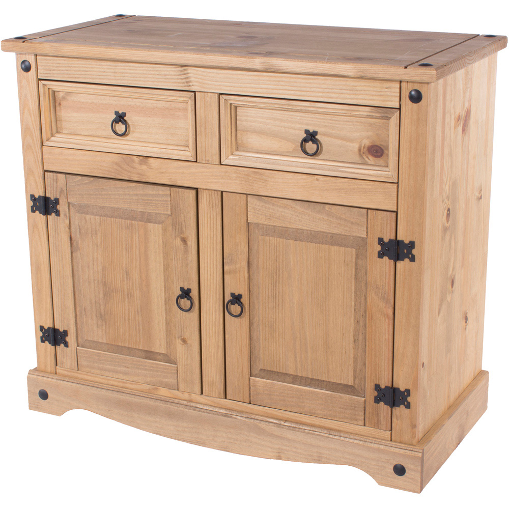 Core Products Corona 2 Door 2 Drawer Antique Pine Small Sideboard Image 4