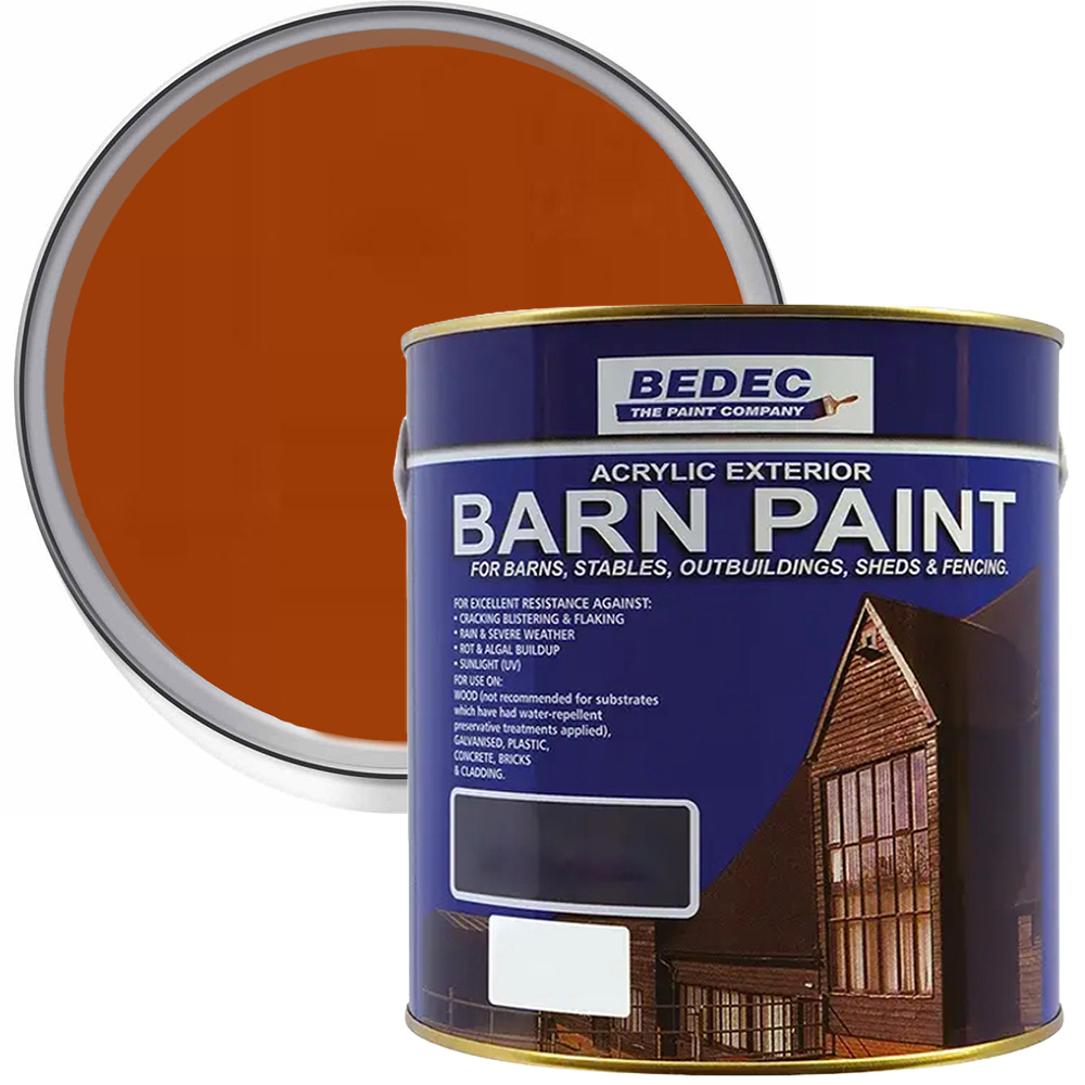 Bedec Medium Oak Wood Stain Semi Gloss Barn Paint 2.5L Image 1