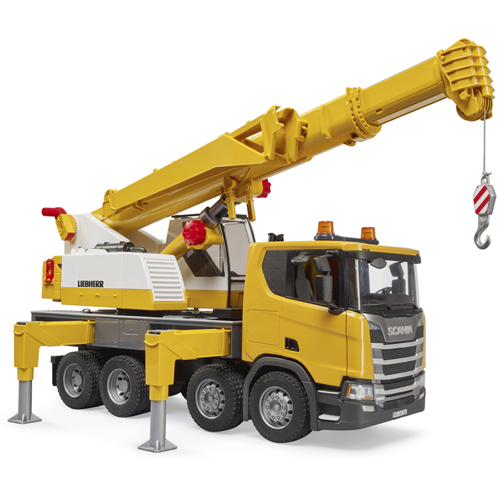 Bruder Kids Scania Super 560R Liebherr Crane Truck with Light and Sound Module Playset Model Image 2