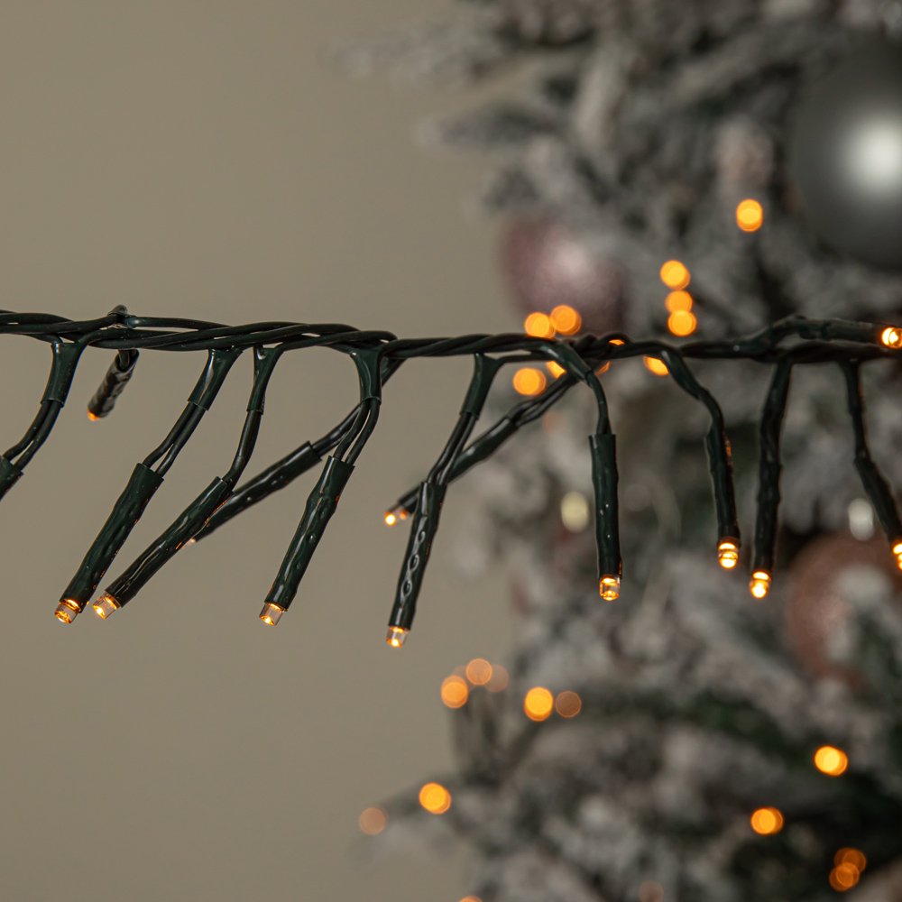 Samuel Alexander 1440 Vintage Gold LED Multi-Action Christmas Cluster String Light 18.5m Image 8