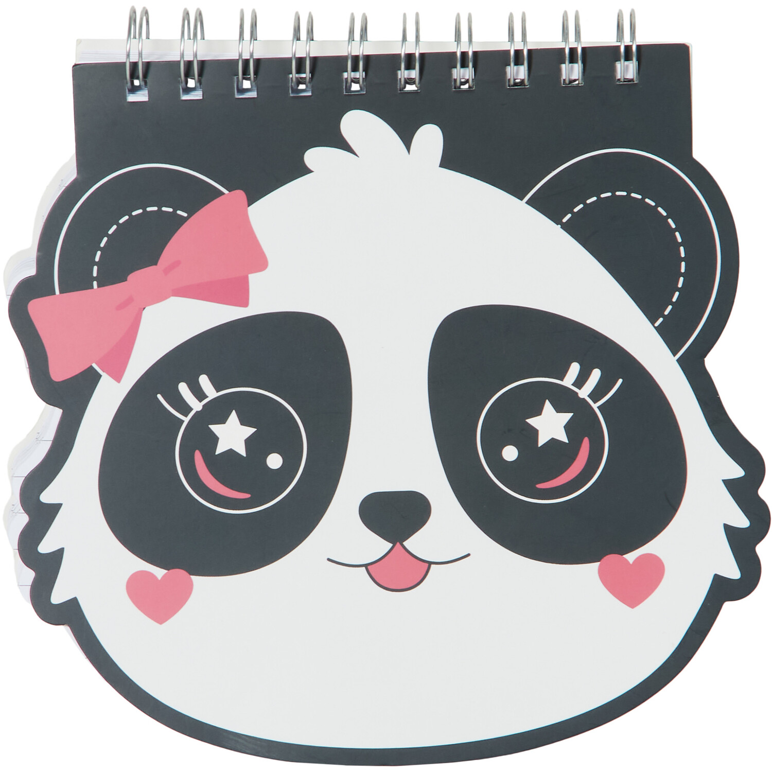 Panda Shaped Notebook - Black Image 1