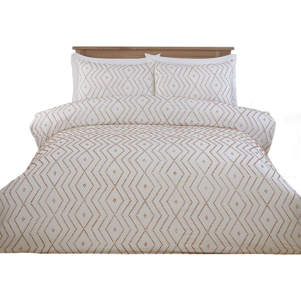 Kasiya Geo Duvet Set - Natural and White / King Image 2