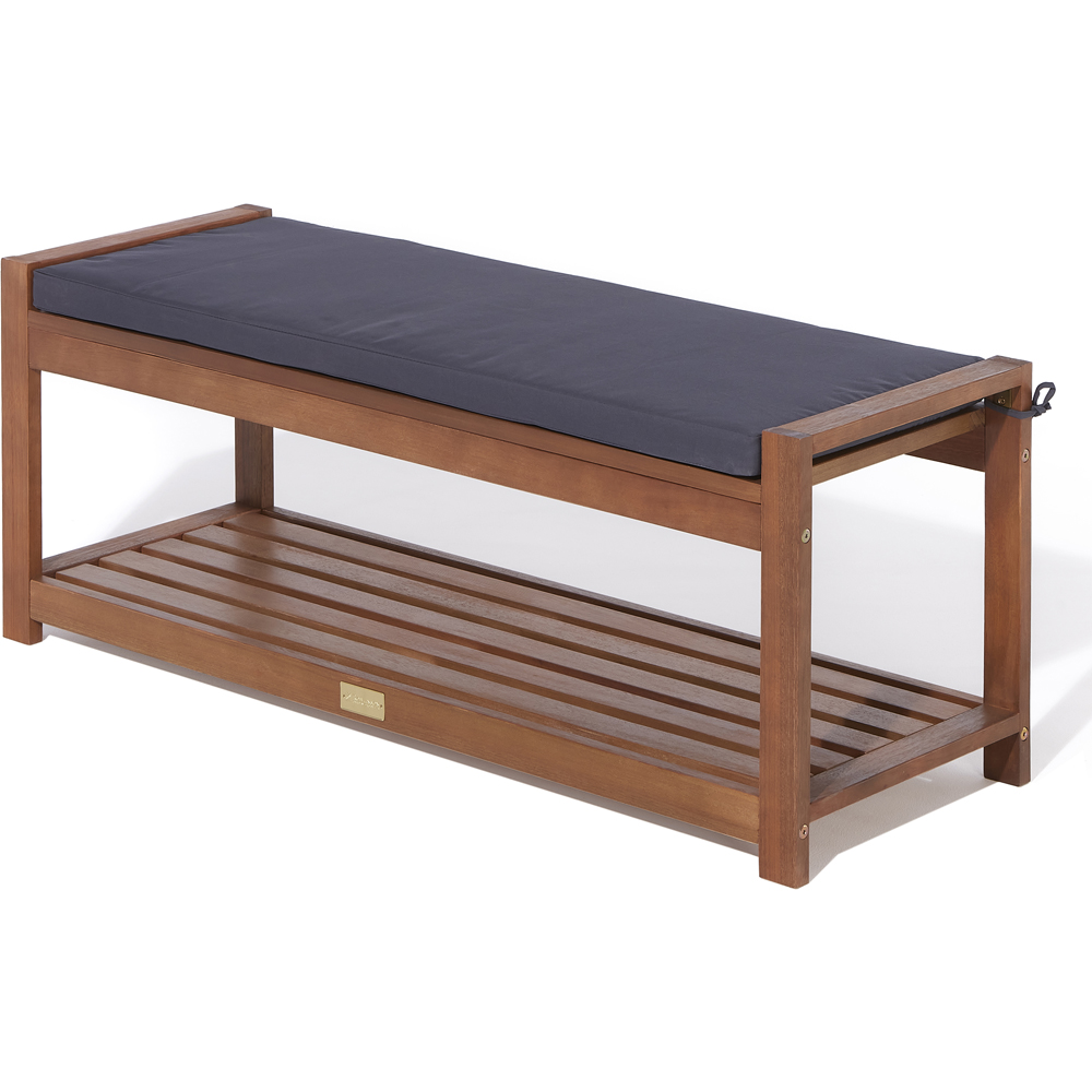 Rowlinson Factory Stain Finish Occasional Bench with Cushion Image 2