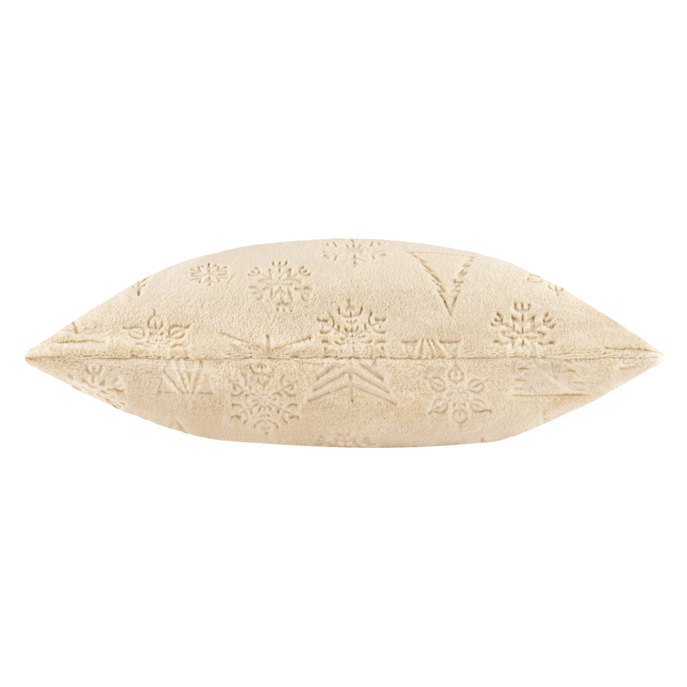 Furn Festive Time Embossed Natural Fleece Cushion 50 x 50cm Image 2