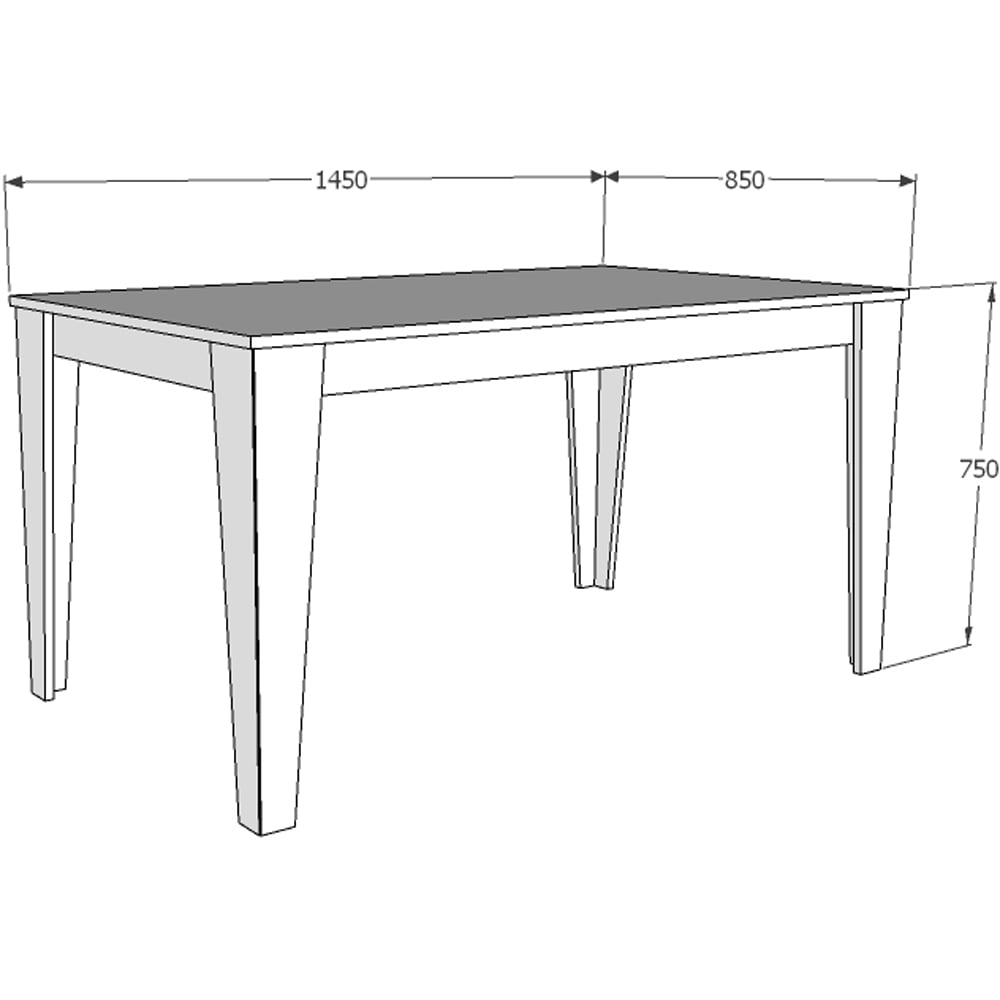 Decorotika Bud 4 Seater White Marble Effect Dining Set Image 7