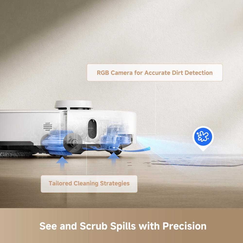 MOVA P50 Pro Ultra 2-in-1 Robot White Vacuum Cleaner Image 8