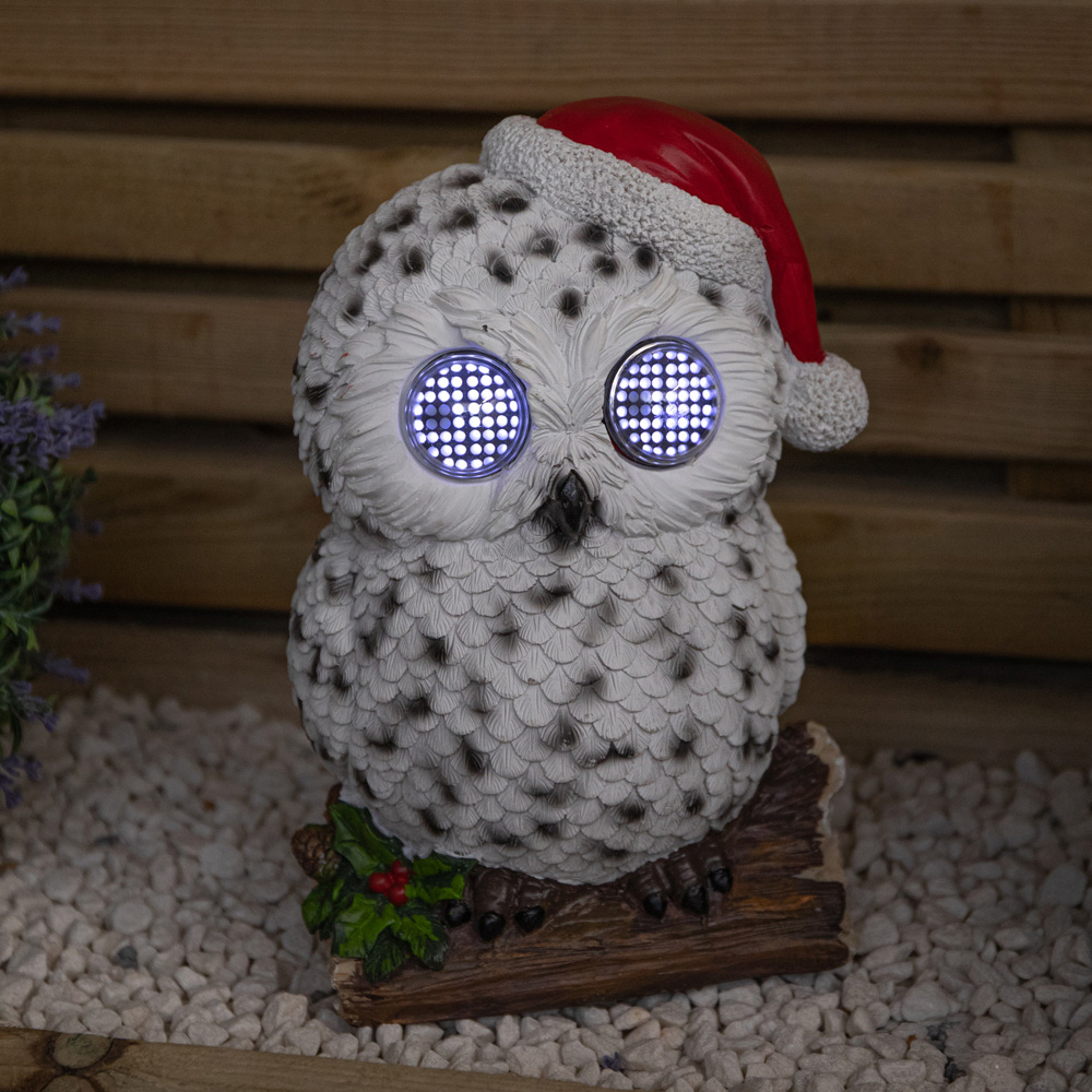 Samuel Alexander White LED Blinkin' Snowy Owl Outdoor Christmas Decoration 25cm Image 8