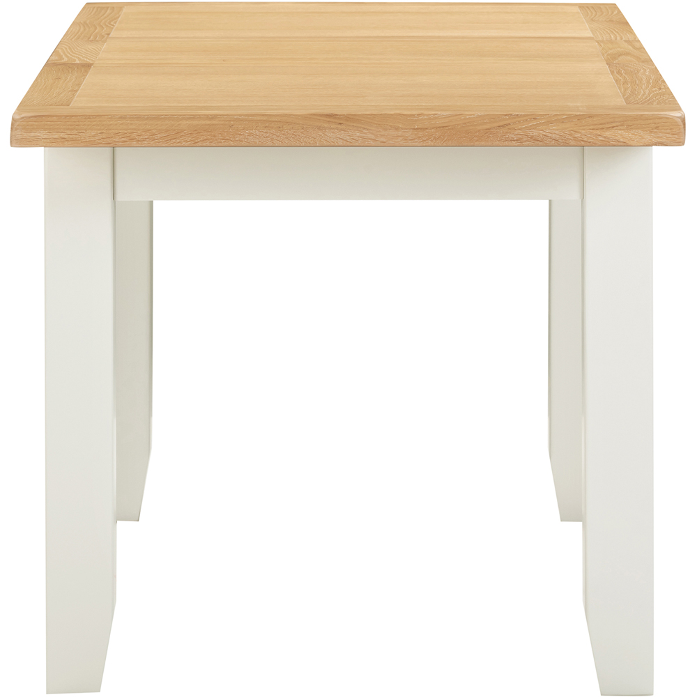 Seconique Windsor 8 Seater 120-150cm Extending Dining Table Ivory and Oak Image 5