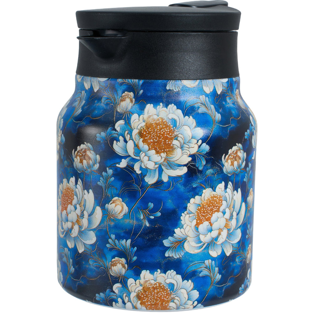 Living and Home Vintage Floral Thermal Carafe with Built-In Infuser 1L Image 3