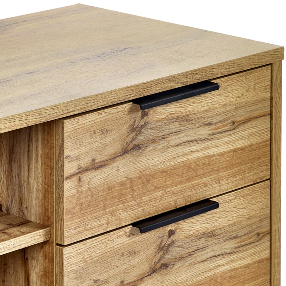 Julian Bowen Bali Light Oak TV Unit Image 6