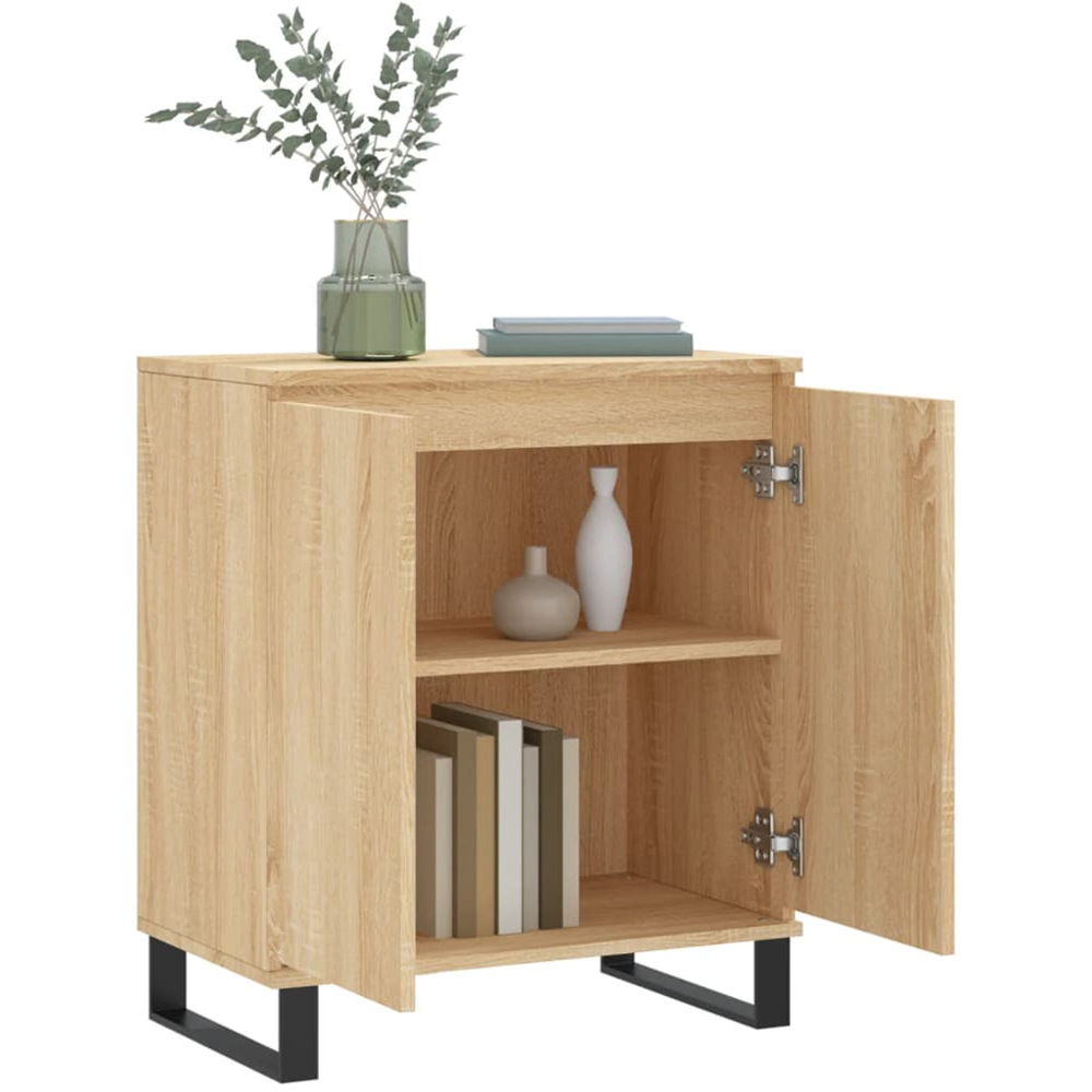 vidaXL 2 Door Sonoma Oak Sideboard Image 4
