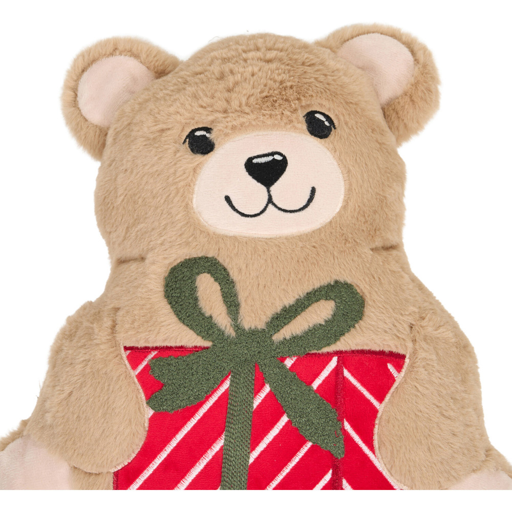 Buddy Bear Christmas Cushion Brown Image 6