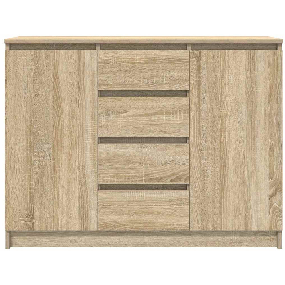 vidaXL 2 Door 4 Drawer Sonoma Oak Sideboard Image 3
