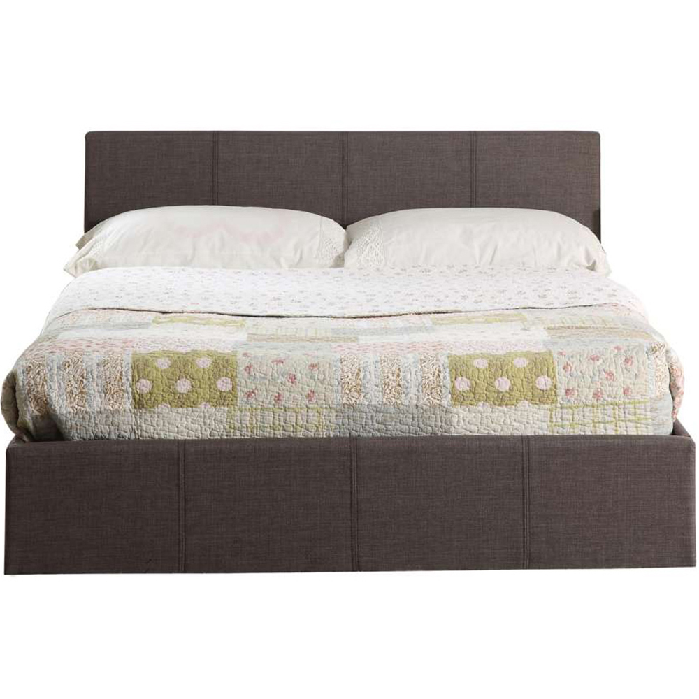 Berlin Double Grey Polyester Ottoman Bed Image 4