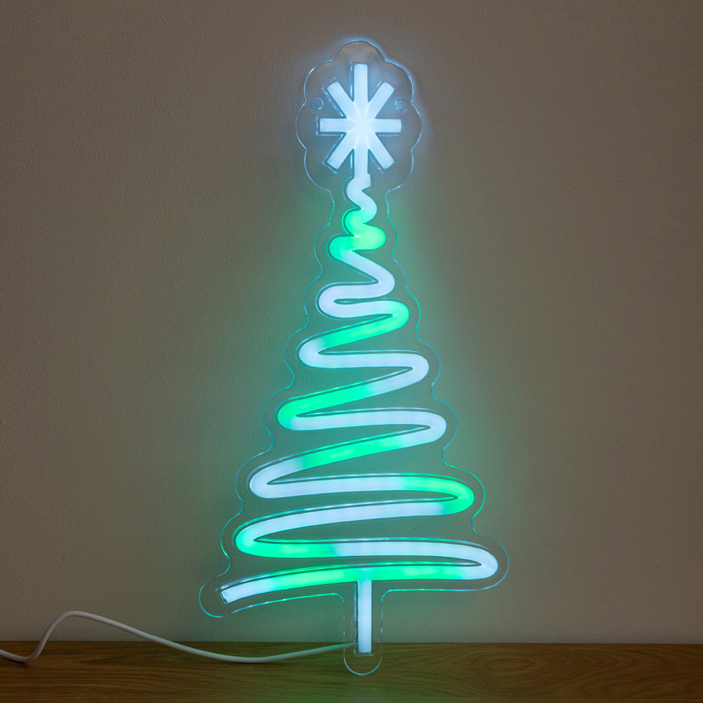 Samuel Alexander Multicolour LED Neon Christmas Tree 40cm Image 7