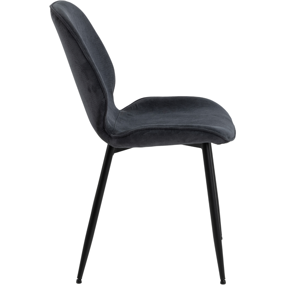 Florence Femke Set of 4 Anthracite Dining Chair Image 4