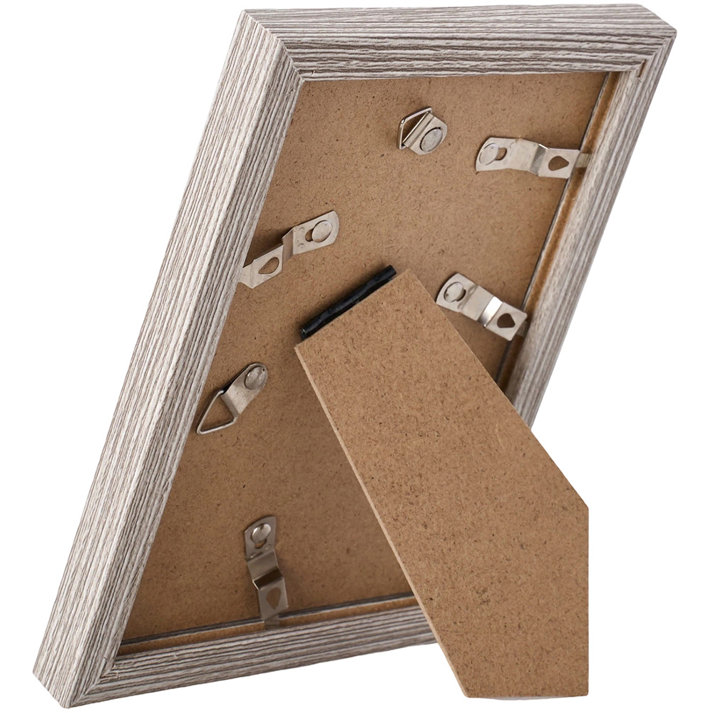 Living and Home Grey Wood Grain Photo Frame 4 x 6 inch 5 Pack Image 4
