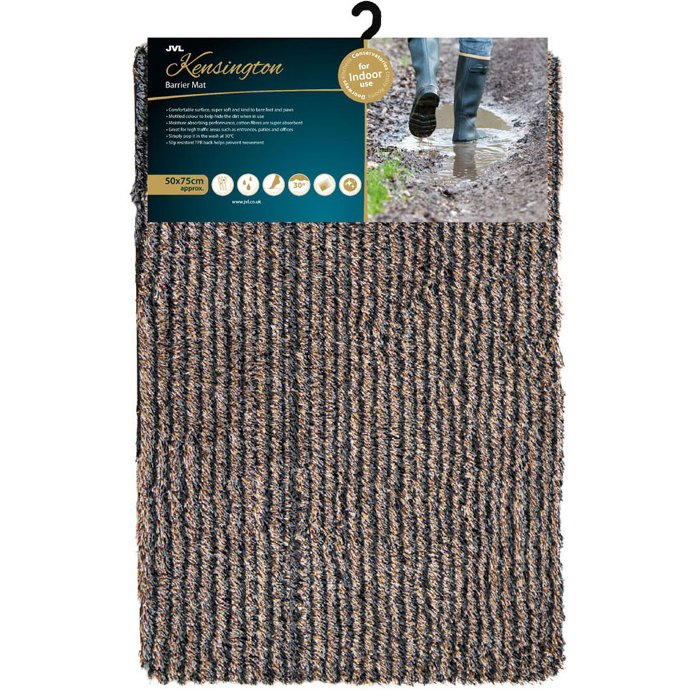 JVL Kensington Striped Barrier Door Mat 50 x 75cm Image 3