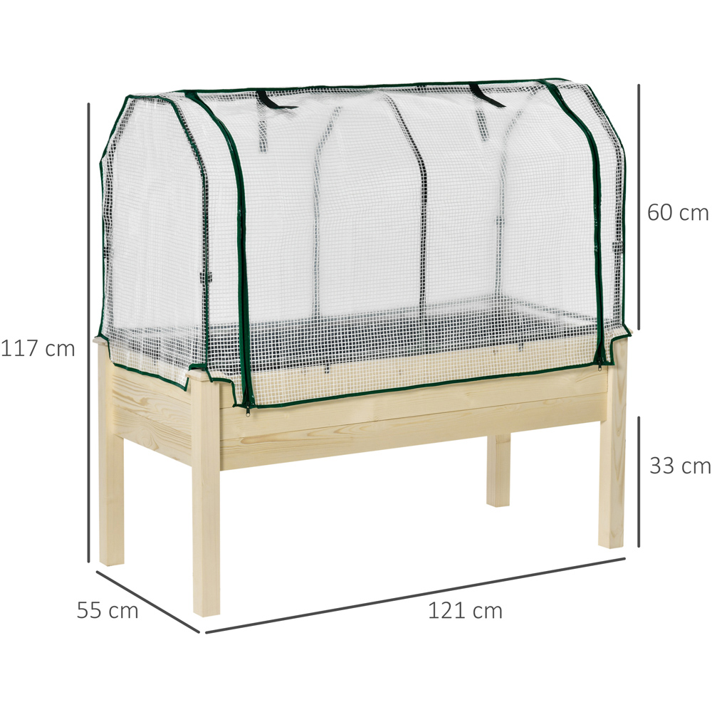 Outsunny Raised Garden Planter Bed 117 x 55 x 121cm Image 8