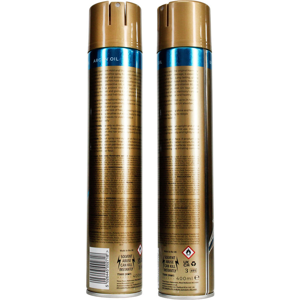 Harmony Gold Firm Hold and Shine Hair Spray Image 2