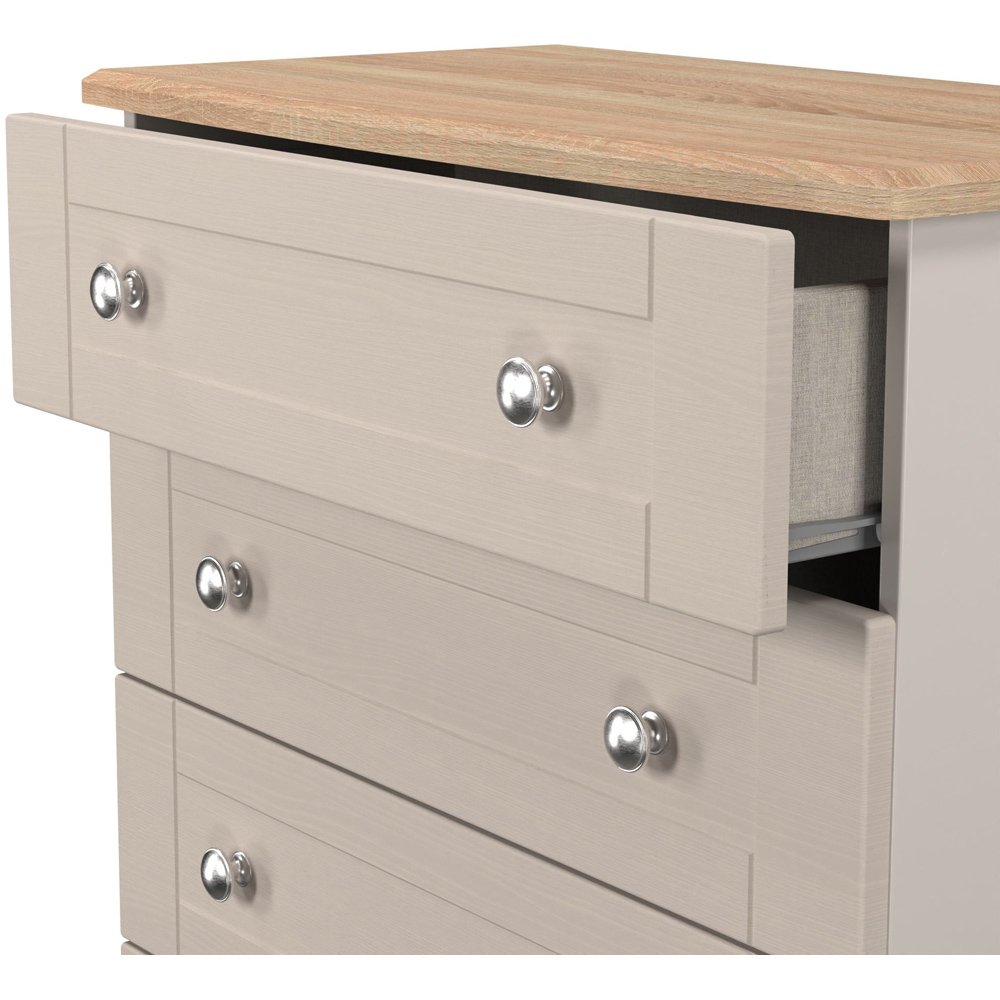 Crowndale Sussex 4 Drawer Kashmir Ash and Bardolino Oak Chest of Drawers Ready Assembled Image 5