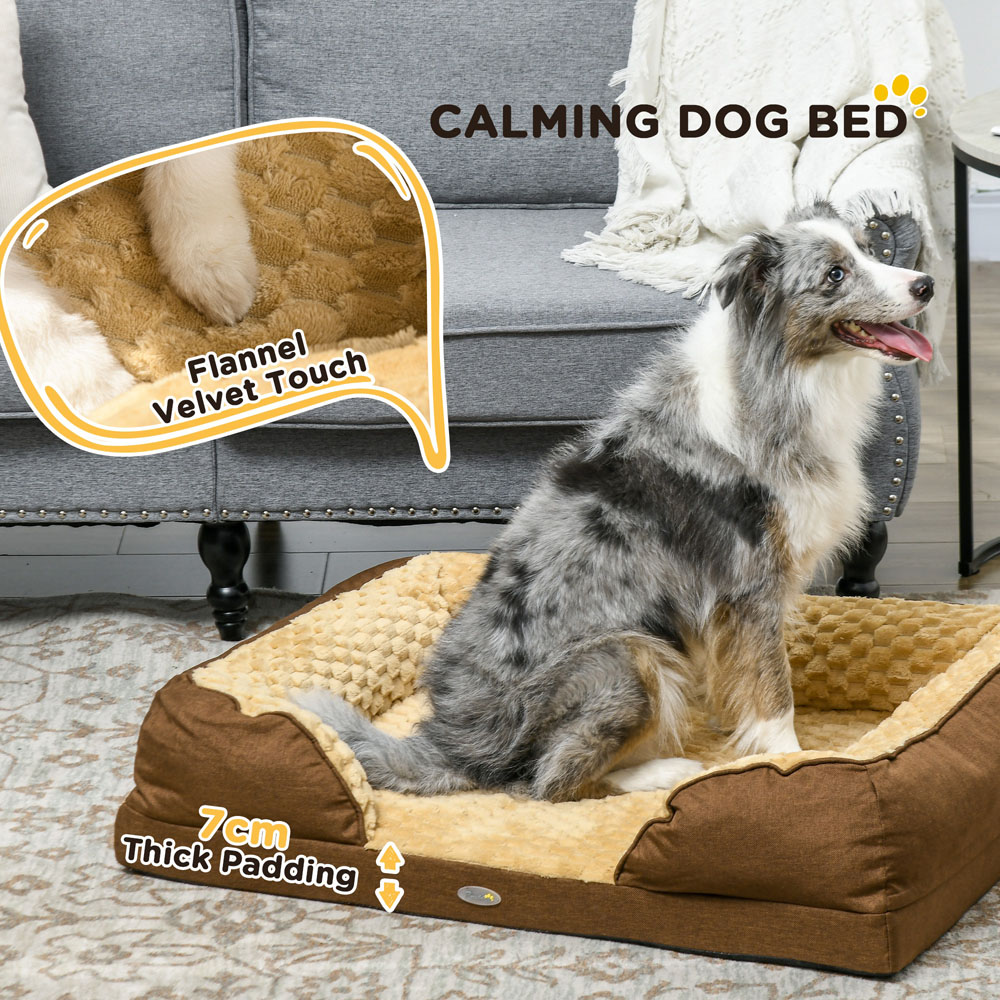 PawHut Brown Medium Dog Bed Image 6