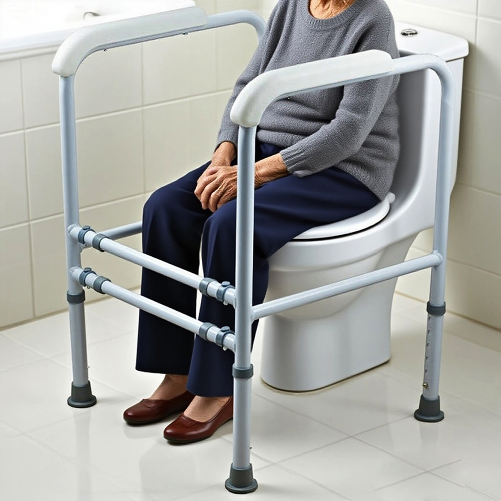 Gr8 Home Standing Aid Adjustable Toilet Frame Image 6