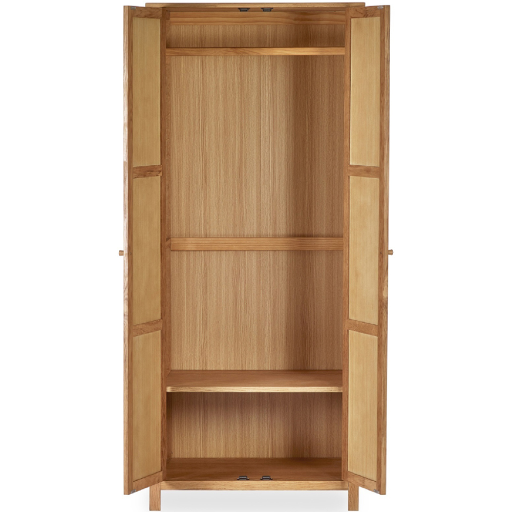 Julian Bowen Coxmoor 2 Door Oak Wardrobe Image 4