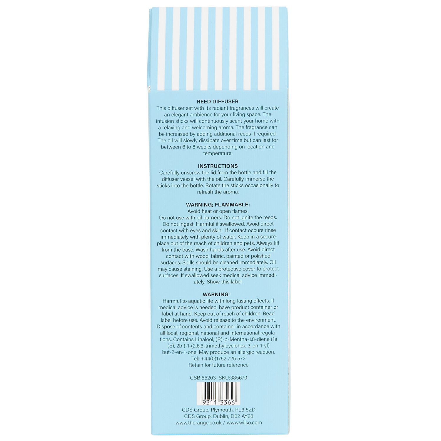Beach Hut Diffuser 100ml - Blue Image 3
