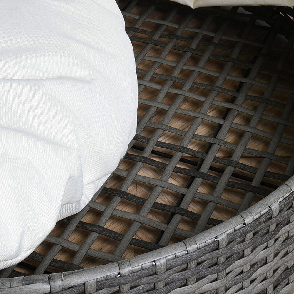 Rattan Pet Bed with Canopy Image 5