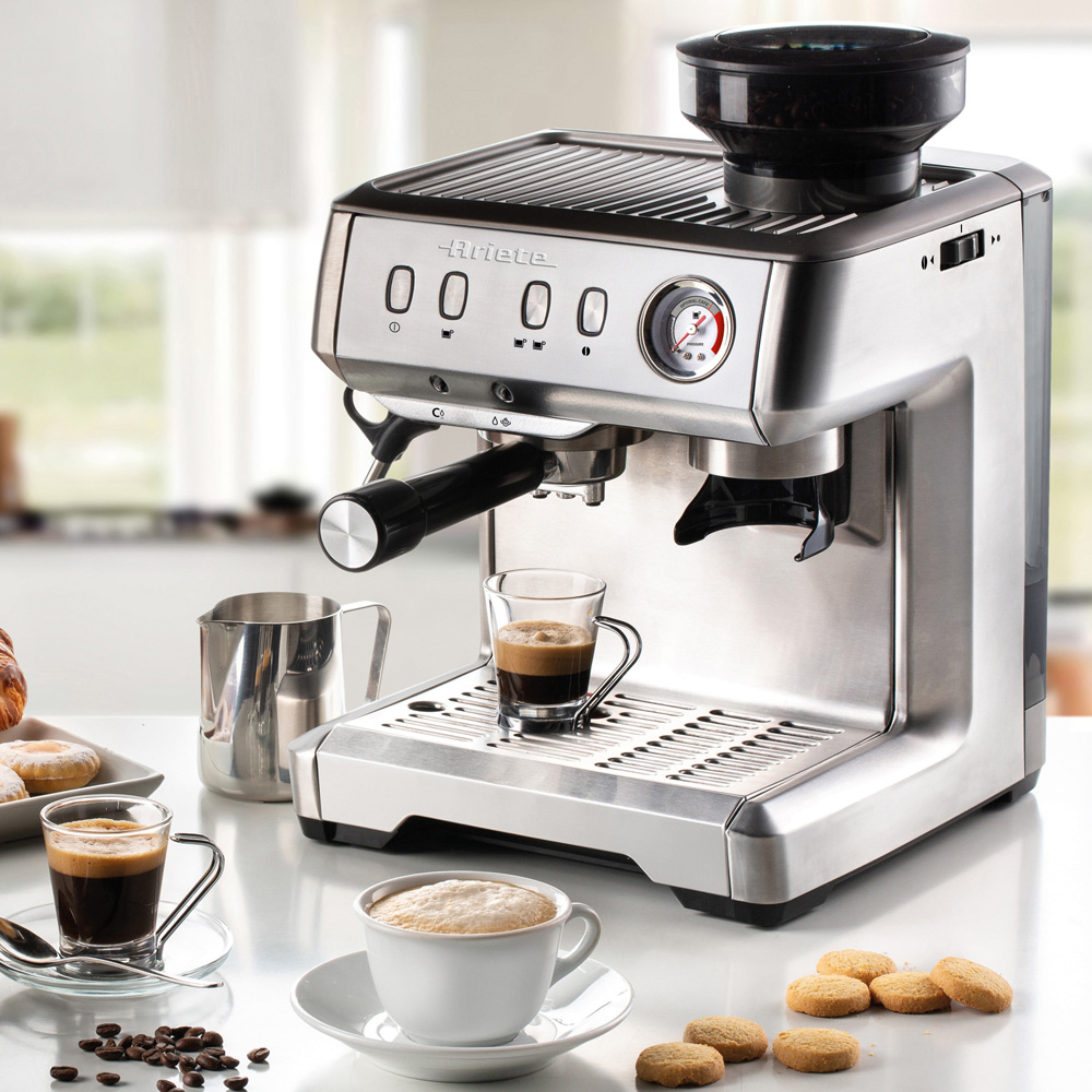 Ariete AR1313 15 Bar Pump Espresso Machine with Grinder Image 2