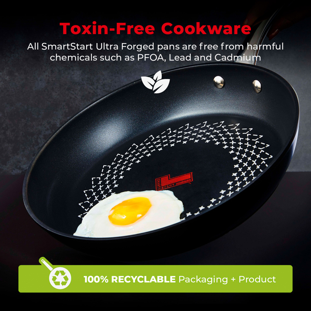 Tower Smart Start 24cm Black Ultra Forged Aluminium Non-Stick Frying Pan Image 7