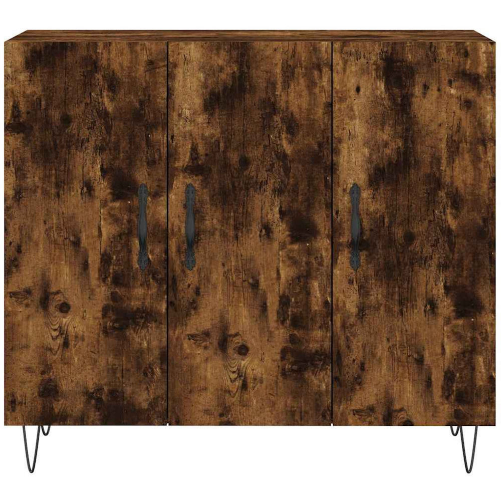 vidaXL 3 Door Smoked Oak Sideboard Image 6