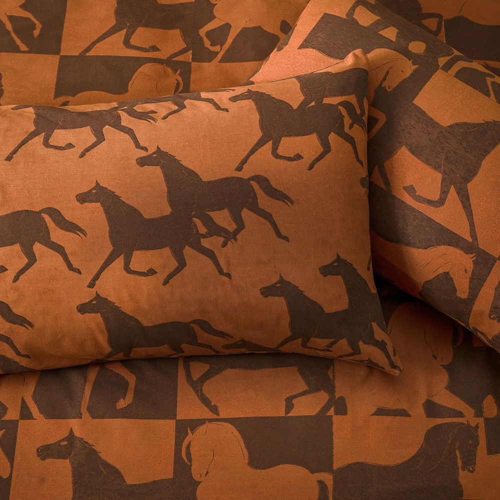 furn. Herve Super King Size Tan Reversible Duvet Set Image 3