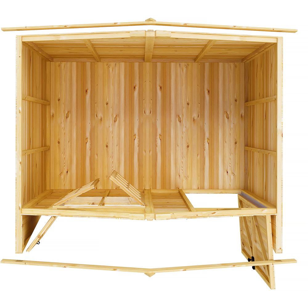 Shire 9 x 6ft Shiplap Style D Security Cabin Apex Garden Shed Image 5