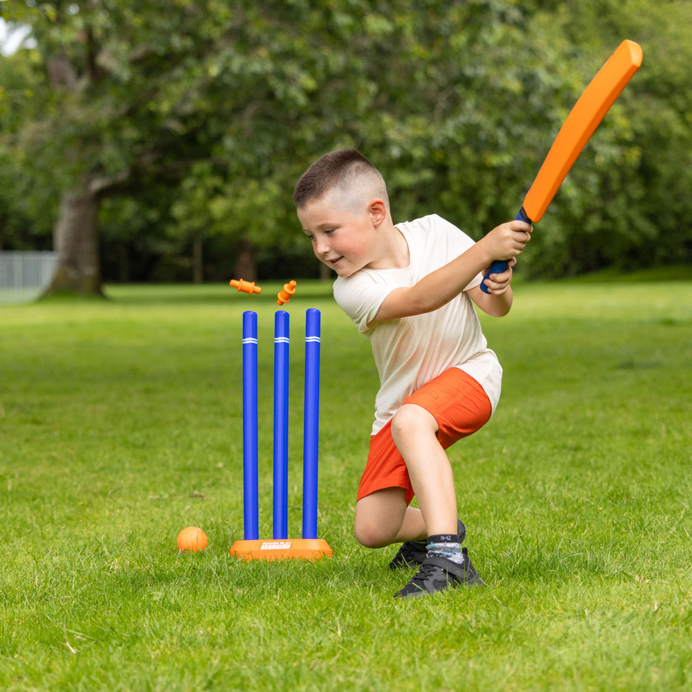 Toyrific Power Play Size 1 Orange Plastic Cricket Set Image 6