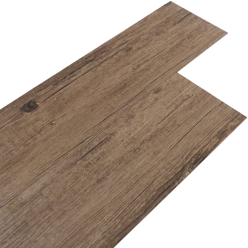 Living and Home PVC Rustic Wood Grain Plank Flooring 36 Pack Image 4