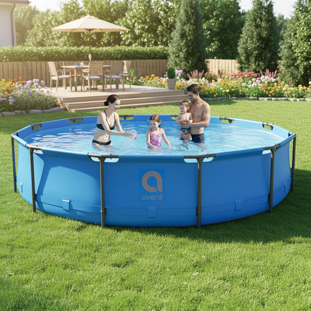 Frame Round Pool Set Blue Image 2