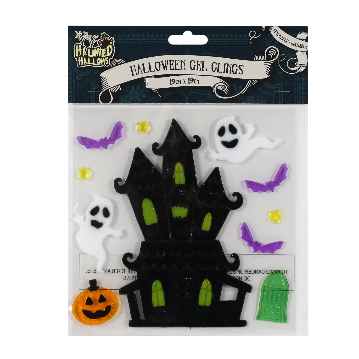 Halloween Spooky Gel Clings - Multicolour Image 4