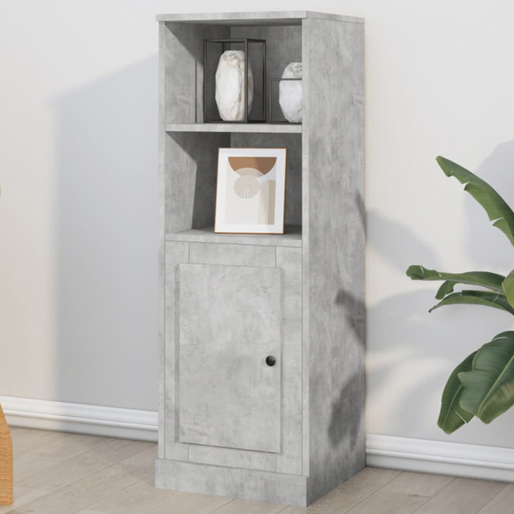 vidaXL 4 Door 2 Drawer Grey Sonoma Highboard Image 1