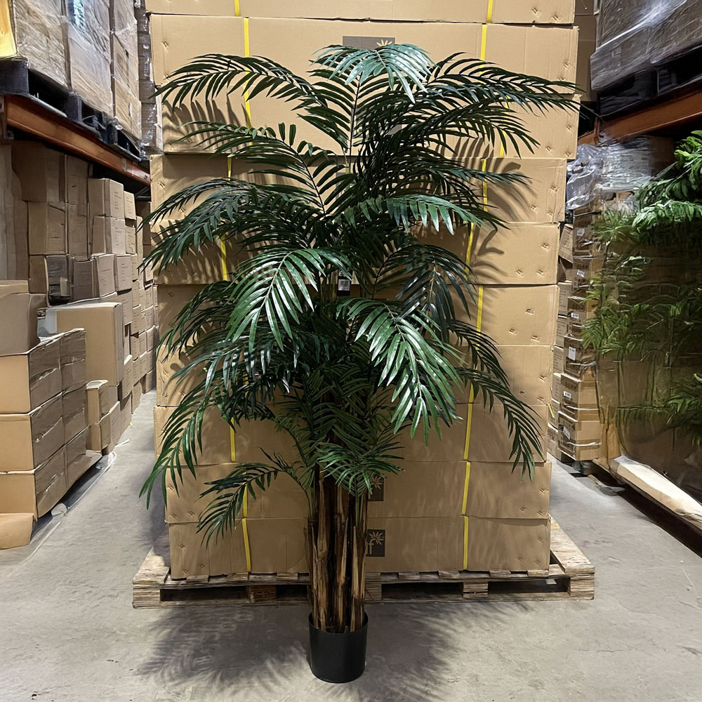 Leaf Areca Palm Fire Retardant Artificial Tree 6.88ft Image 2