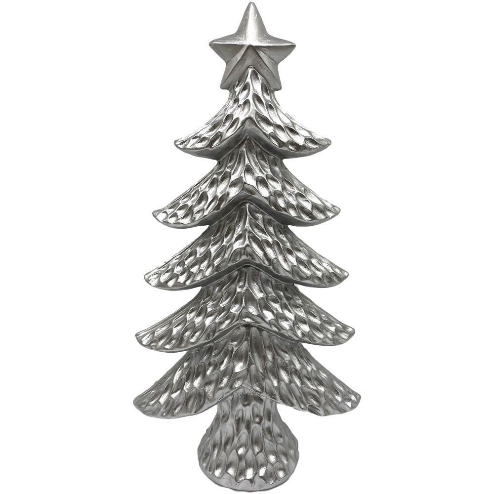 Frosted Fairytale Silver Star Tree Decoration Image