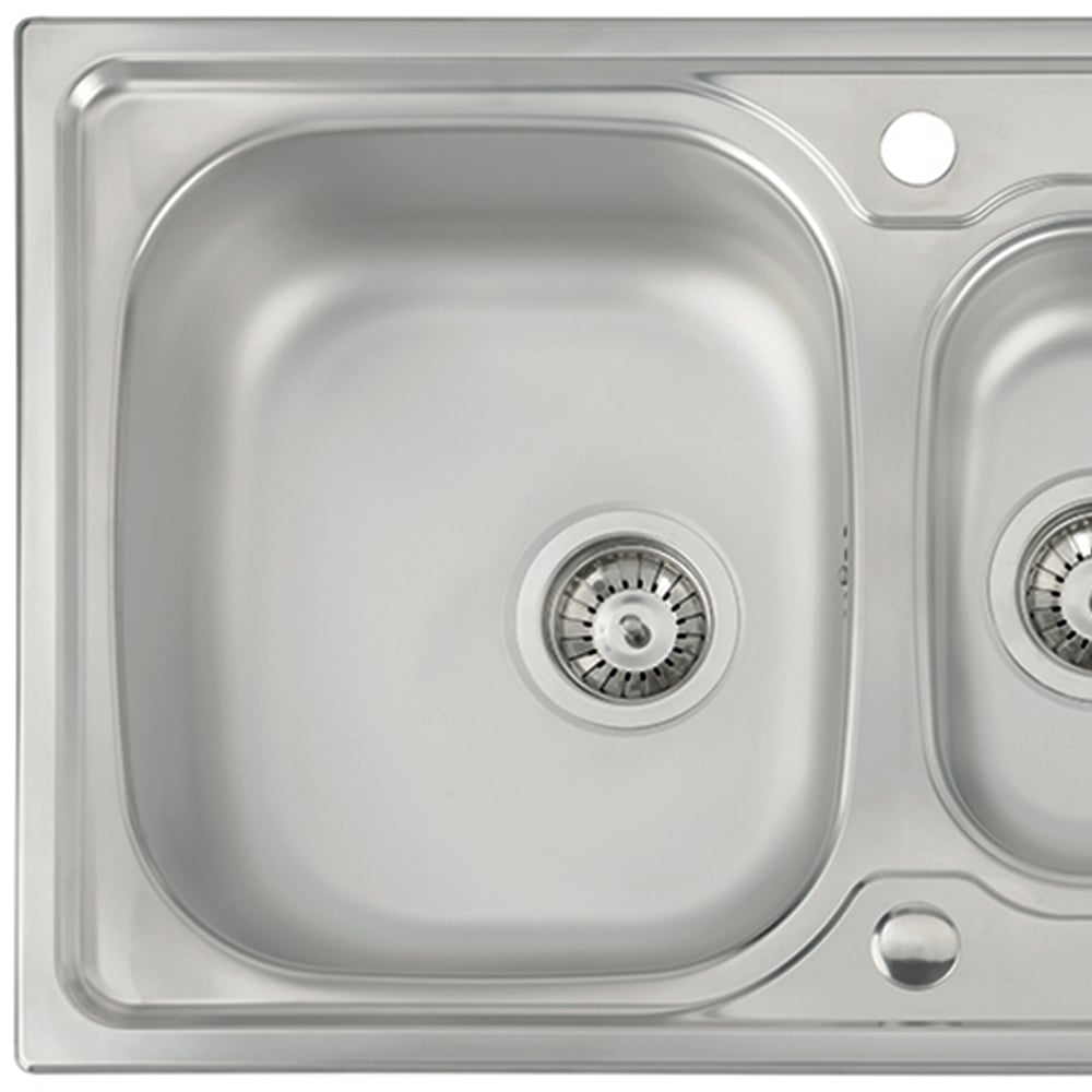 Trydent Stainless Steel 1.5 Bowl Kitchen Sink 1000mm Image 2