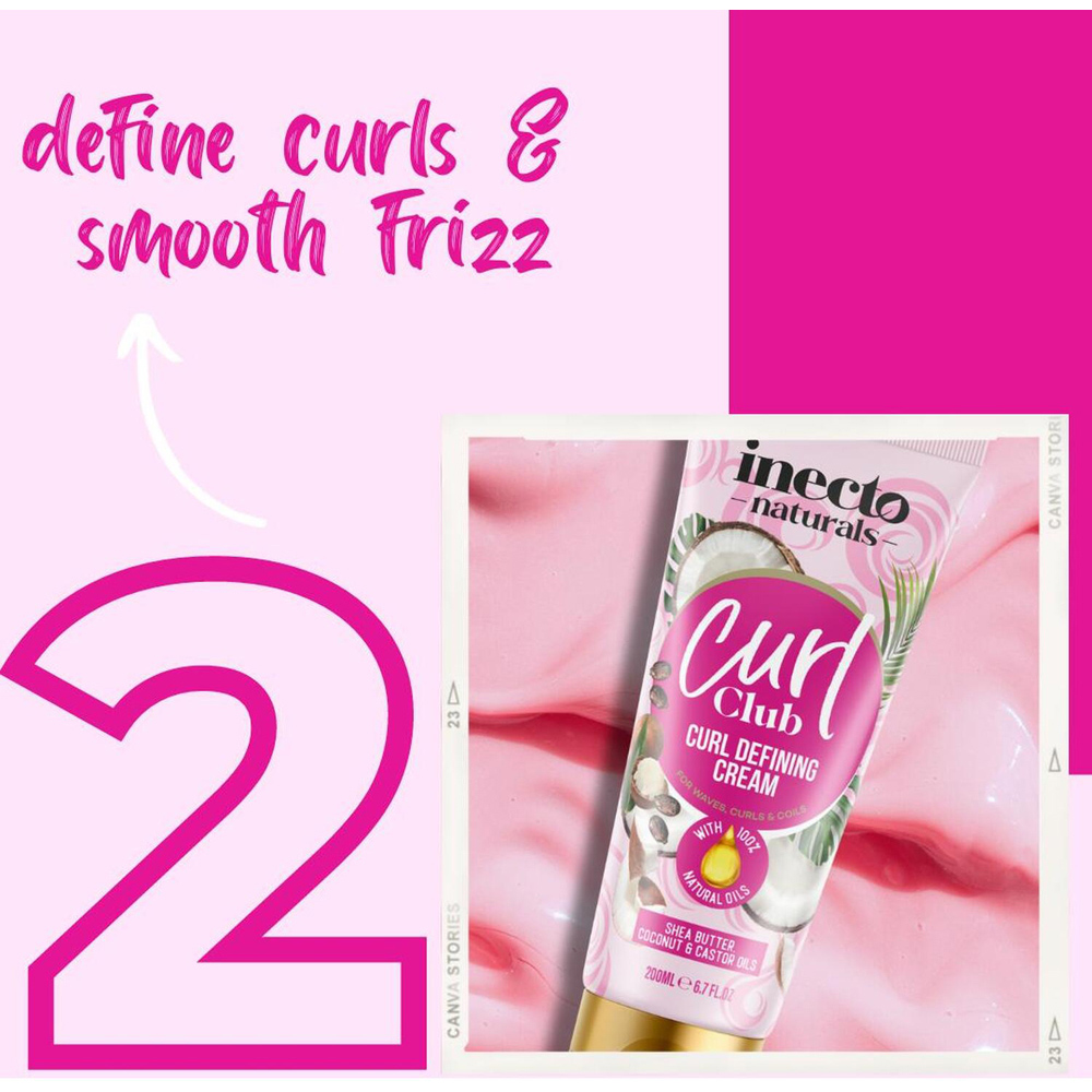Inecto Curl Club Defining Cream Image 5