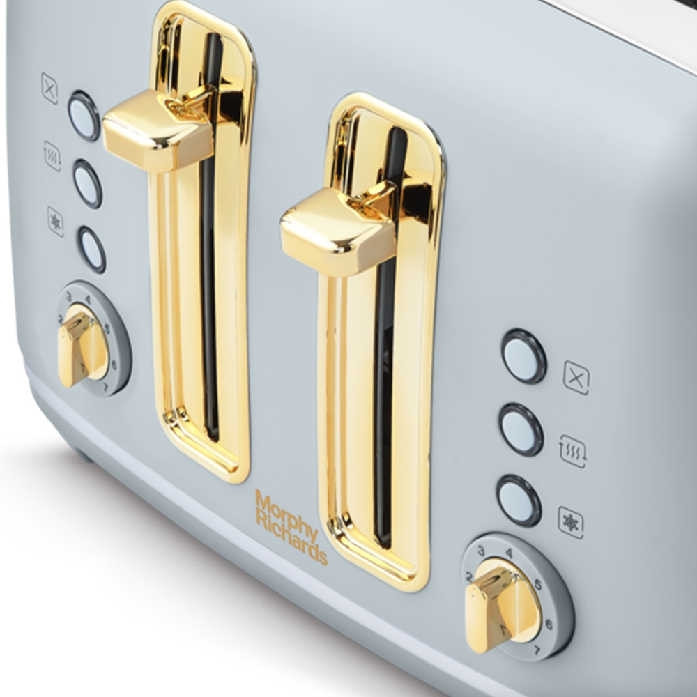 Morphy Richards Accents Gold 4 Grey Slice Toaster Image 5