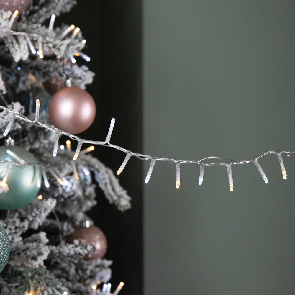 Samuel Alexander TreeBrights 2000 White and Warm White LED Clear Cable Christmas String Lights 50m Image 3