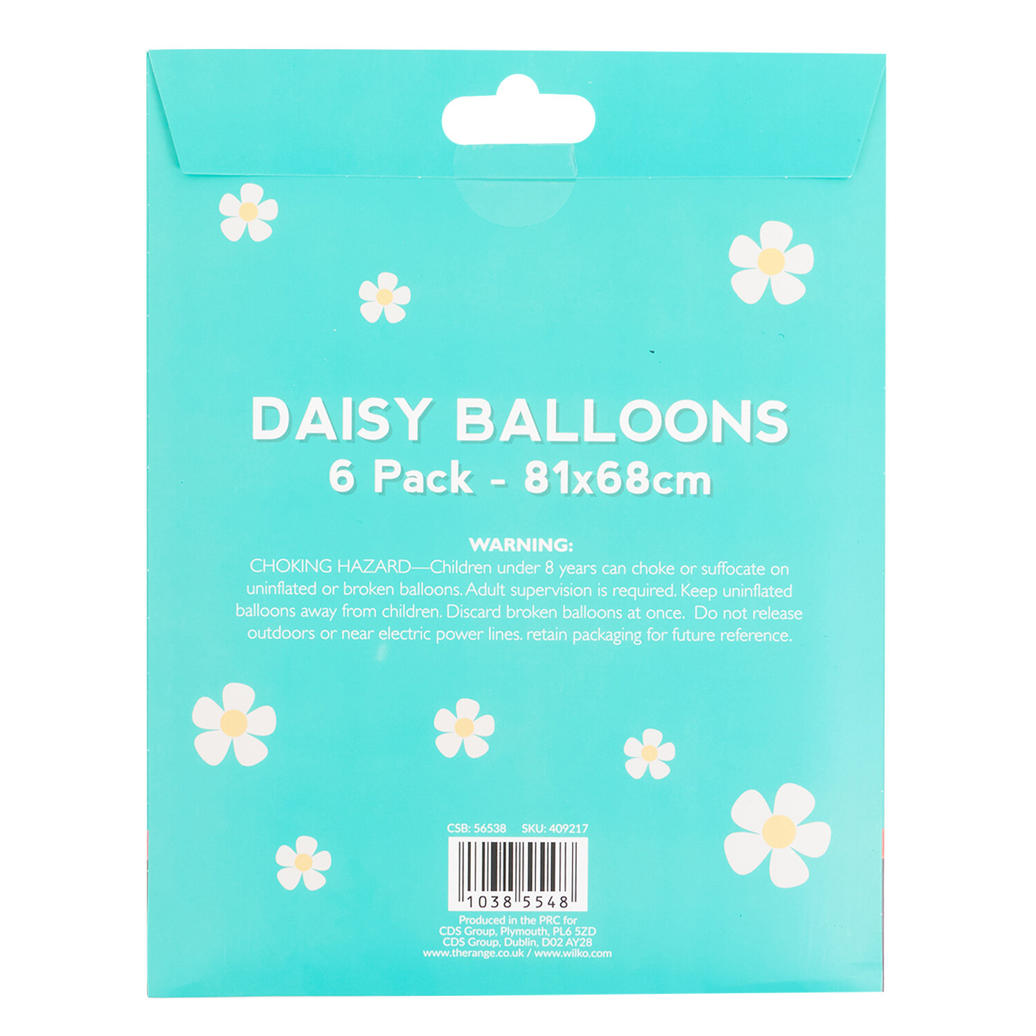 Pack of 6 Large Daisy Balloons - White Image 2